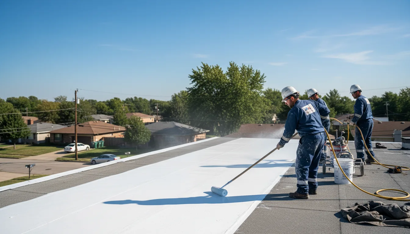 Commercial roof coating in Franklin Grove, IL near me